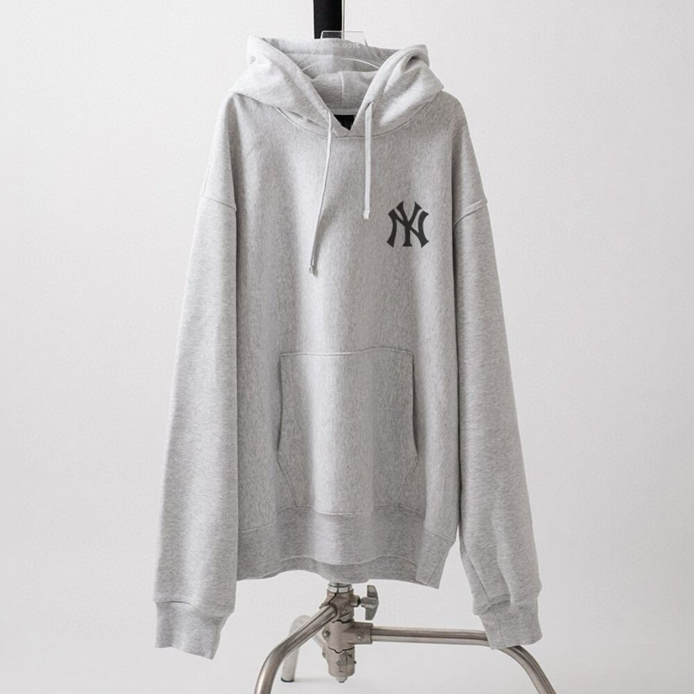 MLB casual grey hooded sweatshirt, unisex